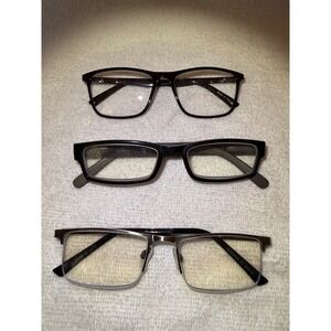 Unbranded Reading Glasses Men OS Black +2.75 Strength Bundle 3 Pairs